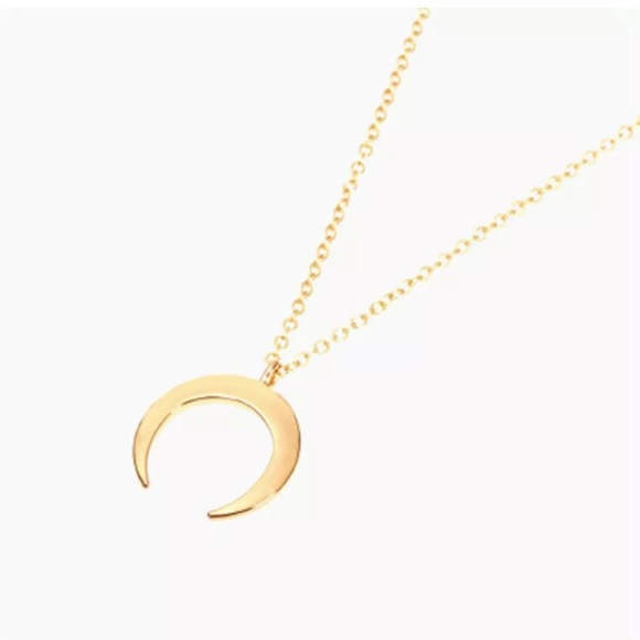 Gold silver moon layered necklace - Picture 7 of 8